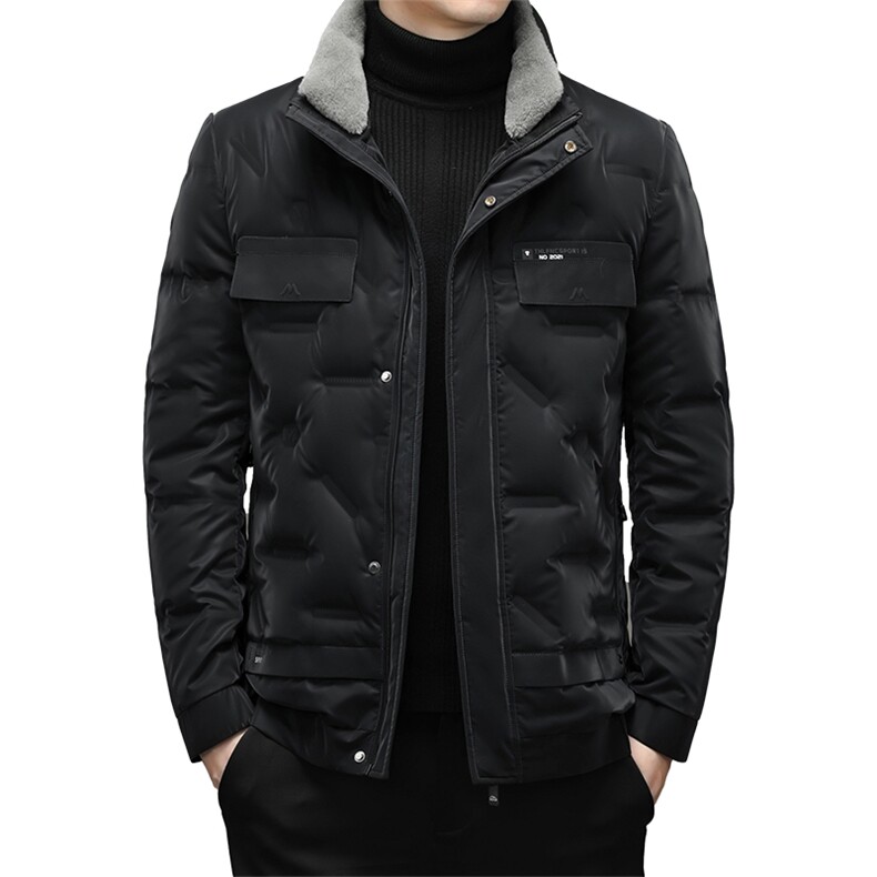 冬季新款中年羽绒服休闲立领脱卸毛领男士冬装外套男YL21908-P270,男装羽绒服,电商B212（原钱塘6029）