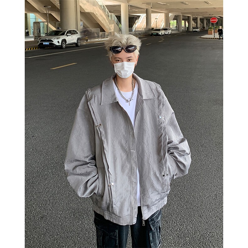 F436P68新款秋装男生休闲夹克外套美式高街时尚宽松休闲,男装夹克,星座512-6