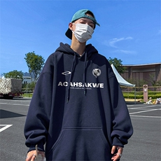 抖音得物供货可提供视频春装重磅美式宽松连帽卫衣DL2418，男装卫衣，电商A486-1