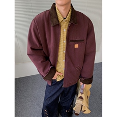 现货得物二开美式复古飞行员夹克男款情侣装工装外套JK1293-P105，男装夹克，星座1103-3