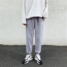 港风休闲裤男韩版潮流宽松束脚裤百搭运动卫裤NK04-P50，男装休闲裤，星座1501