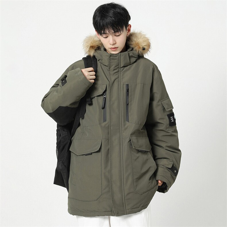 店主风2026新品冬季宽松棉服派克服毛领冬装加厚外套D010-P145,男装棉衣,星座717