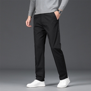 秋季中厚男式休闲裤时尚百搭商务男直筒长裤LK6602厚p40 主推外贸图片