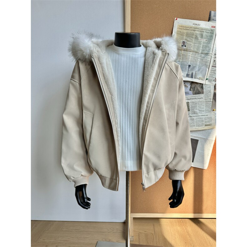 1【重磅1800g】大理石座山雕外套大毛领座山雕棉服514-919-P95,男装棉衣,星座514