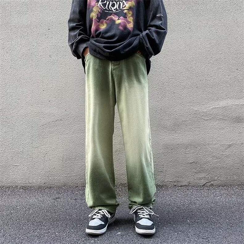 牛仔裤男秋季潮大码休闲裤子高街XK8003P45,男装牛仔裤,星座1116-2