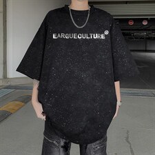 满天星亮片设计感金属字母短袖T恤男夏季网红半袖-H86047特P28，男装T恤，电商B289