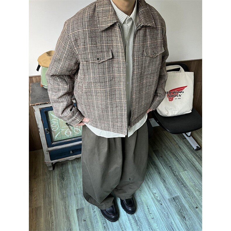 短款棉服男女秋冬季新款保暖棉衣美式小香风夹克外套口袋JM77,男装夹克,星座1116A（原606A-3）