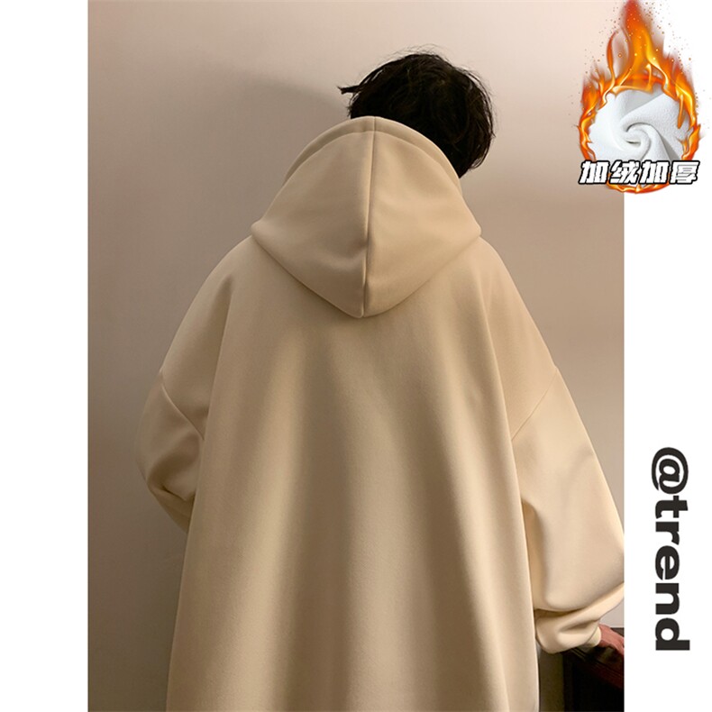 2023冬季新款港风黄墙大码刺绣加绒卫衣M-5XHW23868-特P50,男装卫衣,电商A022
