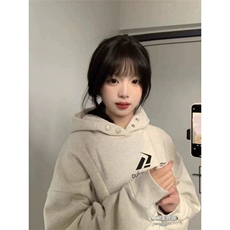连帽卫衣男女秋冬加绒加厚宽松慵懒风潮高街情侣上衣WYX413，男装卫衣，星座516A