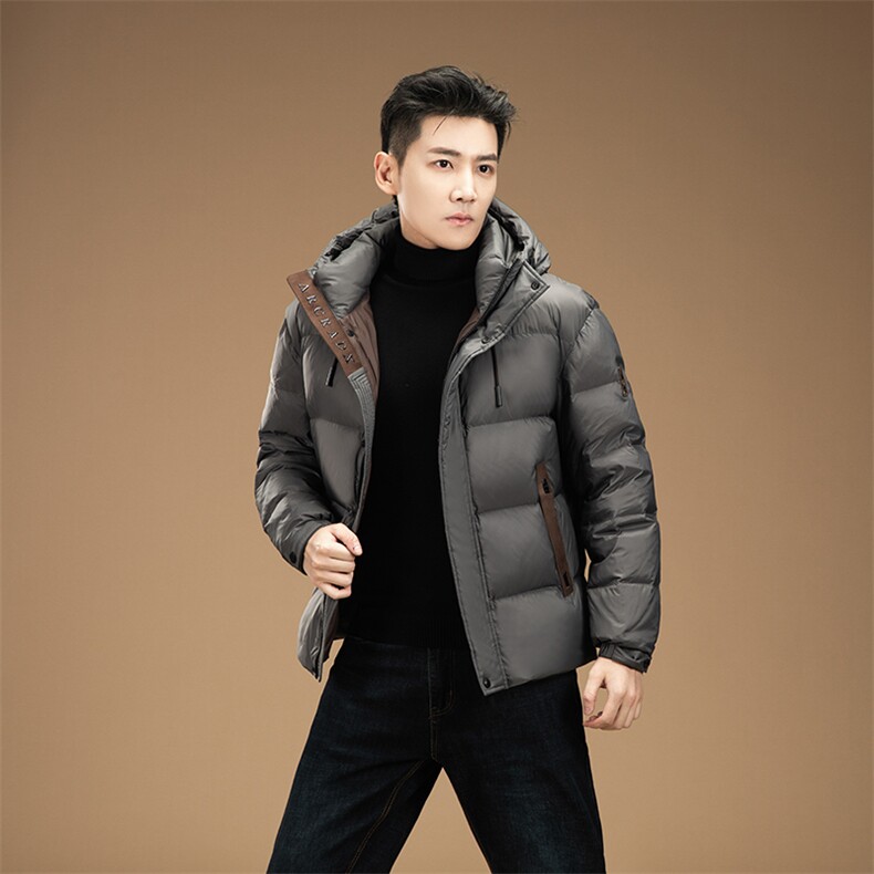YR2410新品主推90绒帽款面包服三防面料爆火山岩蓄热羽绒服，男装羽绒服，钱塘207-1