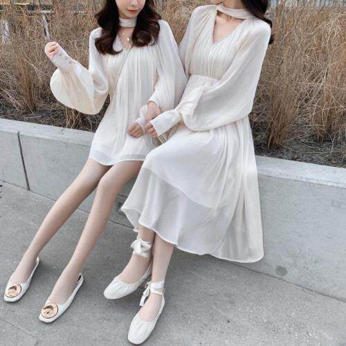 2021春季新品闺蜜珍珠连衣裙，女装连衣裙，M.W 嫚维