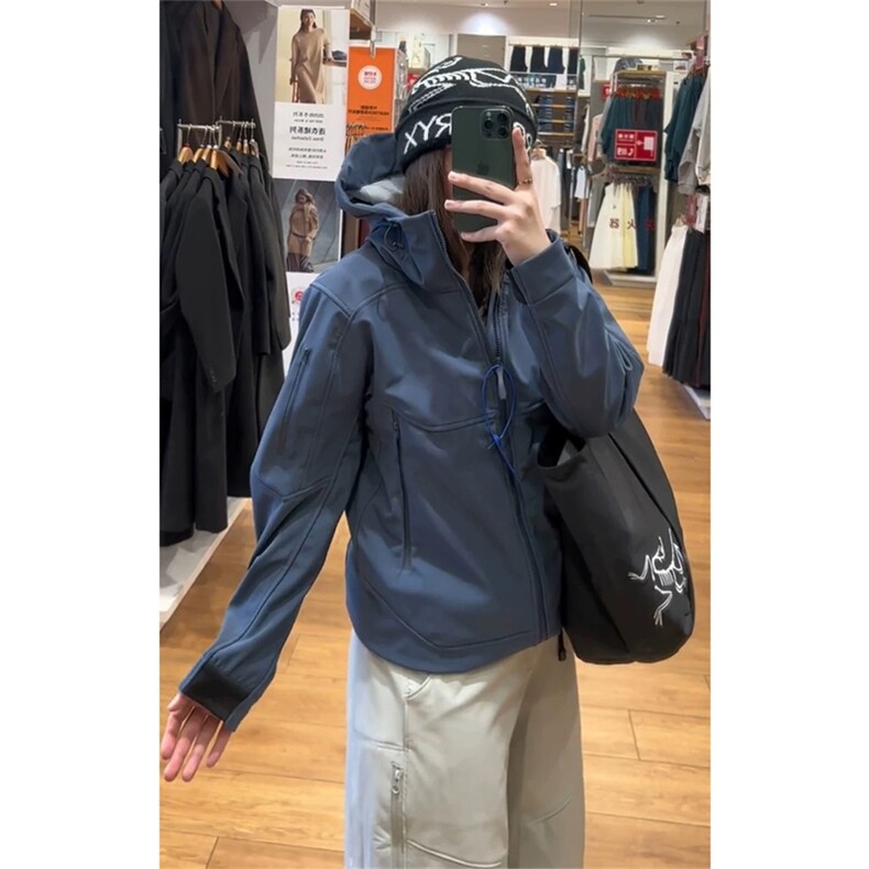 网图高品秋冬男女同款防风防水抓绒保暖气孔冲锋衣外套A828-P92,男装夹克,星座1505