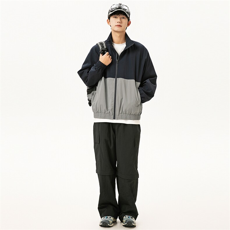 2025秋季新款男装日系潮牌拼色宽松夹克外套JK610-F109,男装夹克,电商A101（原外27）