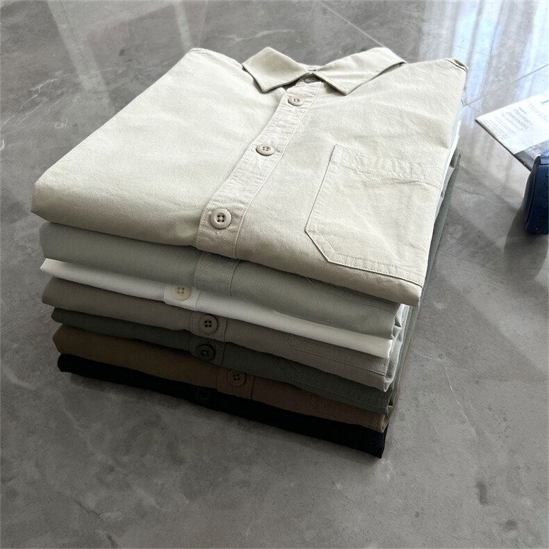 纯色纯棉长袖男衬衫1302-GC27-P35,男装衬衫,星座1302