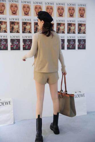 2021秋季新款外穿软皮马甲背心套头短款两件套简约裤装短款，女装马夹，美诗欧 Missorly