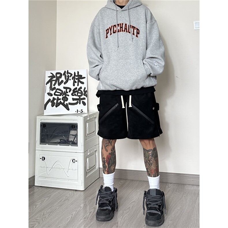 男款夏季设计感短裤A061-ED50017-P60控88-聚酯纤维,男装牛仔裤,电商A061-1
