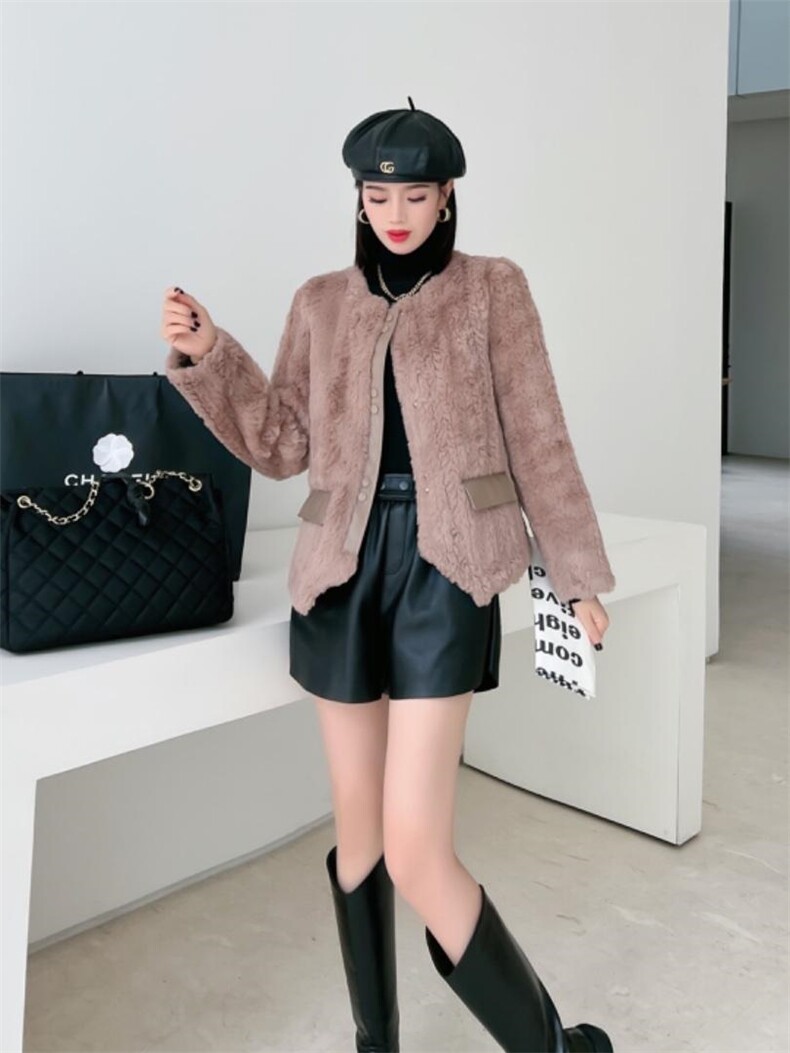 现货：编织狐皮毛一体，其它，蕃米莉