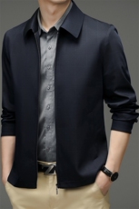 D-N5981男士2023年春季新款长袖外套休闲翻领青年夹克P135，男装夹克，电商B360