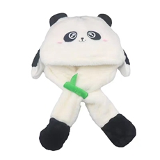 煜鑫毛绒玩具厂 竹叶熊猫帽子叫叫帽抖音帽子毛绒玩具