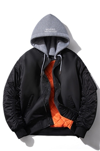 现货 4色秋冬带帽情侣外套飞行服外套棉服夹克  货号:8832图片