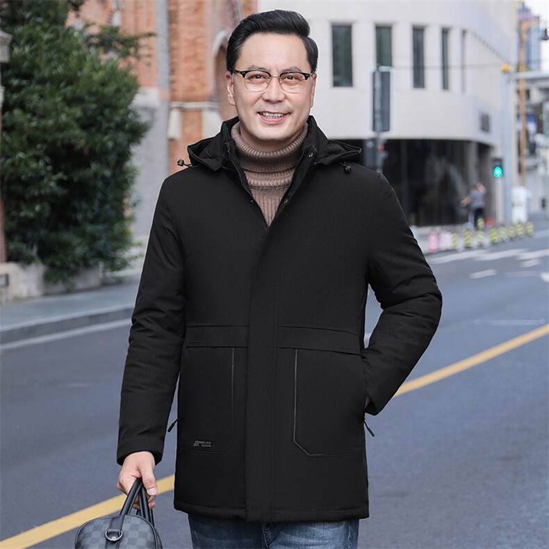 中老年人棉衣男士加厚保暖上衣新款商务休闲棉服男装冬季棉袄外套,男装棉衣,电商B212（原钱塘6029）