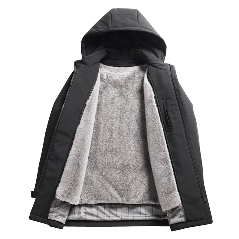 高端冬季新款男中年水貂派克服大衣中老年水貂内胆皮草中长款风衣,男装皮衣,钱塘723