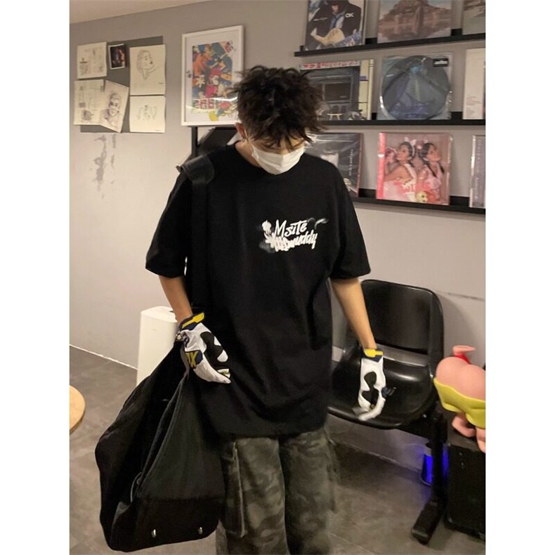 美式潮牌设计感字母印花重磅纯棉T恤男夏季新款街头短袖T107,男装T恤,星座1116A（原606A-3）
