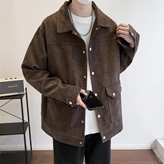 灯芯绒外套男款春秋季新款美式潮衣服工装夹克休闲上衣jk555-P70，男装夹克，星座505-3
