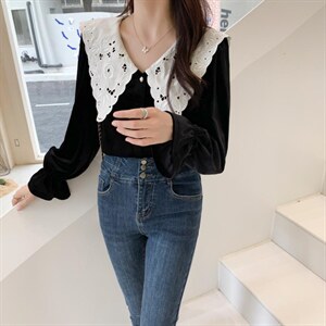 【现货】丝绒小衫图片