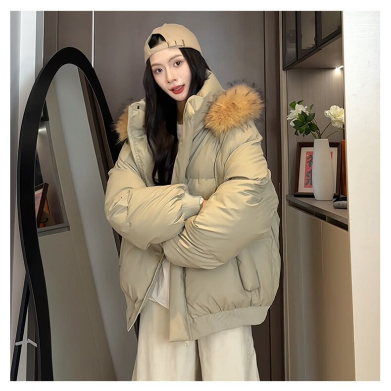 现货加厚保暖可拆卸毛领棉衣男女冬季外套情侣棉服MY88/P110,男装棉衣,星座205-3