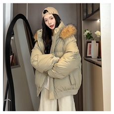 现货加厚保暖可拆卸毛领棉衣男女冬季外套情侣棉服MY88/P110，男装棉衣，星座205-3