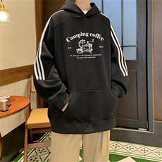 美式三杠条纹复连帽卫衣秋冬男女宽松长袖SWY2476-P55控8850棉，男装卫衣，电商B370