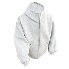 抖音得物高品质25秋冬美式高街宽松结构防风高领连帽卫衣外套W60，男装卫衣，电商A486