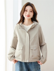 现货！现货！2026春季新款时尚宽松休闲短款外套女，女装短外套，以桐