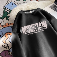 抖音得物高品质美式潮流麂皮绒宽松圆领卫衣wyjp4037-特p35控69，男装卫衣，星座605(原A050)