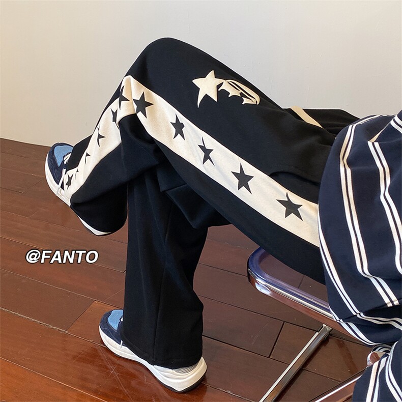 抖音品质美式高街运动休闲裤大码p50控6850棉，男装休闲裤，电商D232A