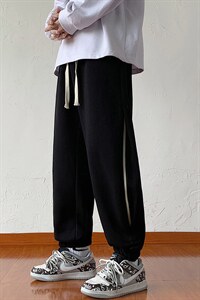 高品质秋季新款运动裤男束脚宽松卫裤潮流休闲长裤篮球裤子图片