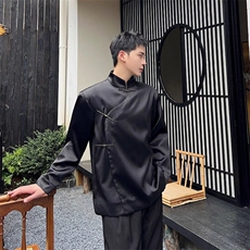 春季新款中式立领金属扣男女上衣潮流复古有内衬外套C173，女装短外套，电商A345