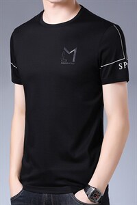 短袖T恤男夏季POLO男士上衣翻领纯色商务潮流休闲百搭体恤保罗衫图片
