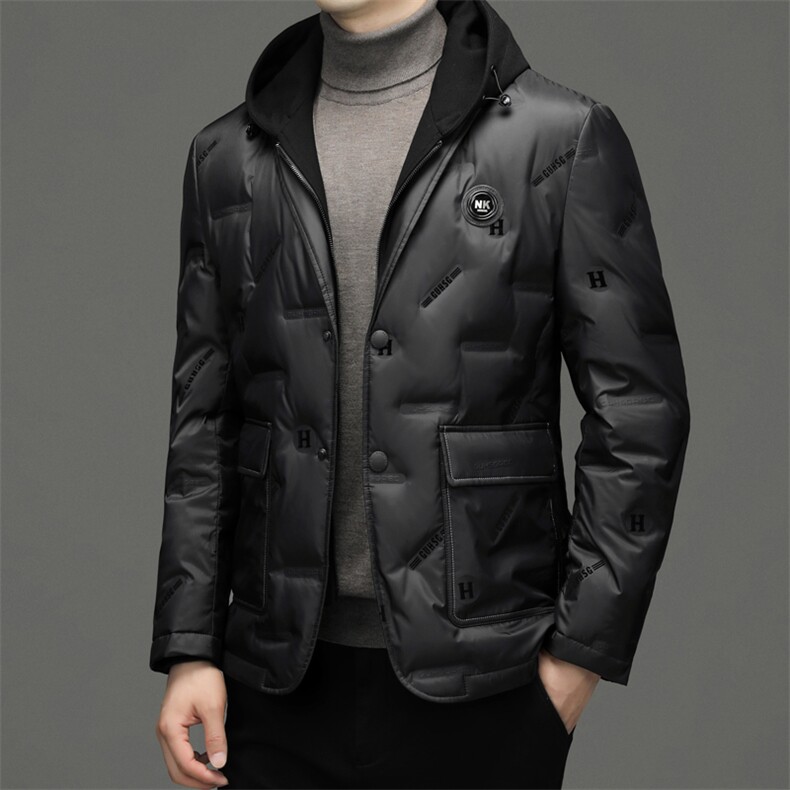 BWS22207钱塘2020-2冬季厚款时尚休闲有帽中年男士羽绒服P255,男装羽绒服,钱塘207-2