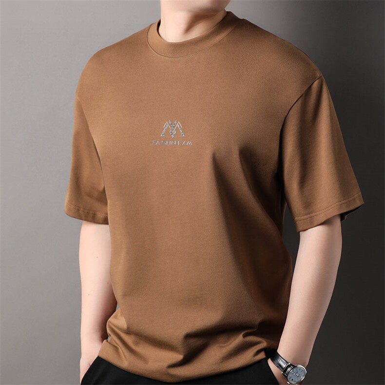 F82365钱塘2020-1百搭简约中青年时尚休闲新款男士短袖T恤P62图片