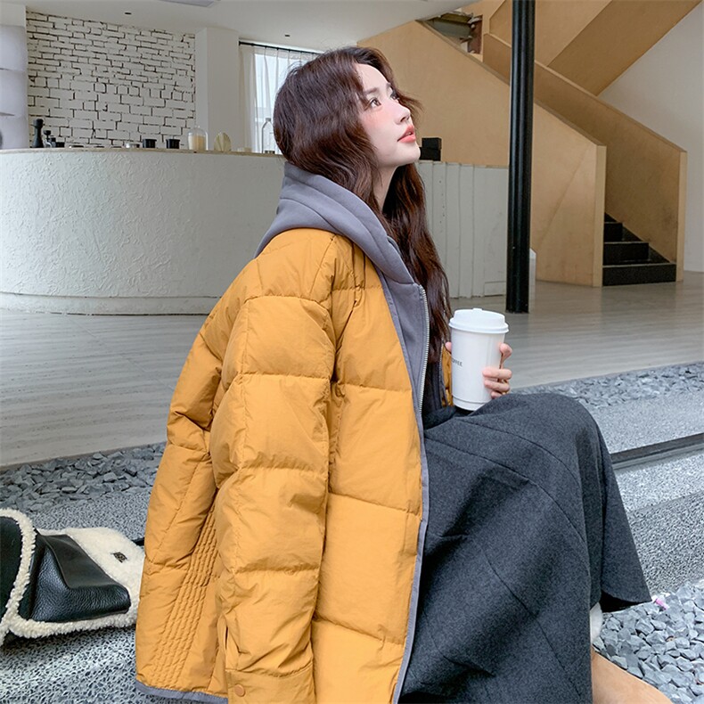 6936数据款大货已出现货90白鸭绒假两件羽绒服P355K538,女装羽绒服,2D034