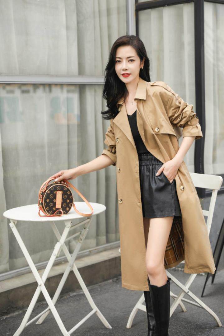 秋装气质连衣裙，风衣外套，女装连衣裙，EE