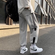 XK01东北大花风休闲小西裤九分民族风牡丹花修身潮男装裤图片