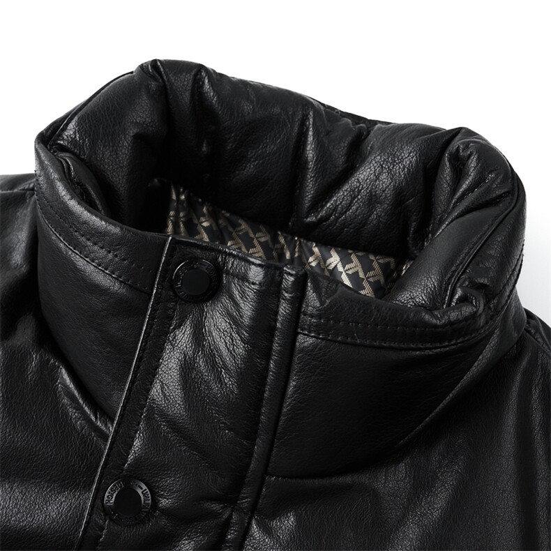 BG-X5602冬季男士海宁真皮羽绒服头层牛皮夹克鹅绒内胆百搭外套,男装夹克,电商B360A（原721A）