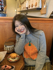 毛衣女套头秋冬宽松针织打底短款显瘦保暖仿羊毛衫针织衫，女装针织衫/毛衣，沐策羊绒