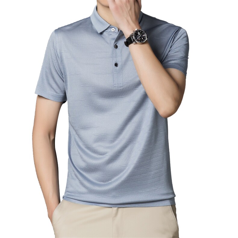M765340男士2023年夏季新款百搭T恤短袖商务休闲体恤P140,男装T恤,电商B360