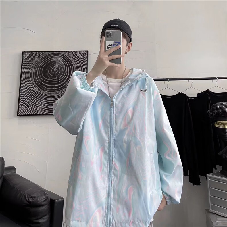 港风灯芯绒外套男生春秋季休闲百搭高级设计感潮牌宽松夹克上衣服,男装夹克,星座1210-1