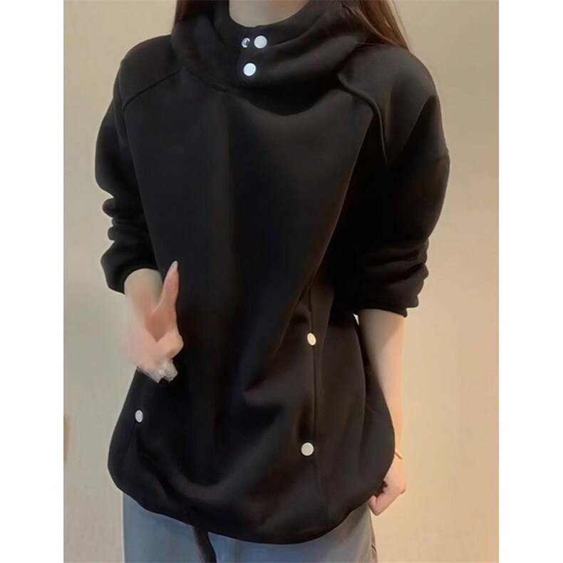 卫衣男连帽设计感分割解构上衣秋季休闲宽松运动外套W1708,女装短外套,星座1116A（原606A-3）