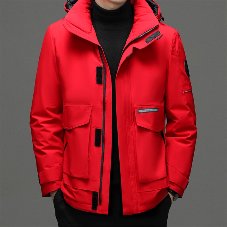CSYR89616钱塘2020-2冬季厚款商务休闲中年男士连帽羽绒服P292图片
